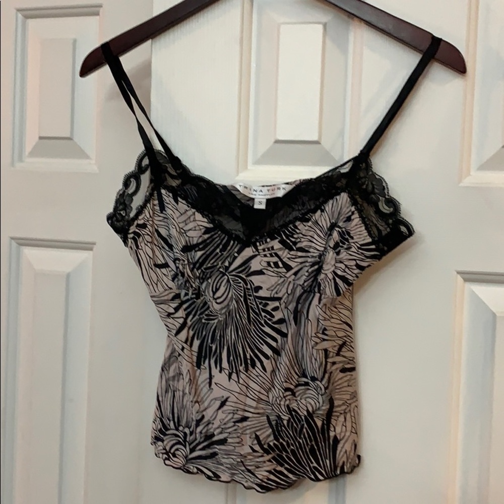 Trina Turk Los Angeles 92%silk8%Lycra cami top